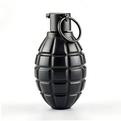  Black Military Grade Ceramic Vase on White