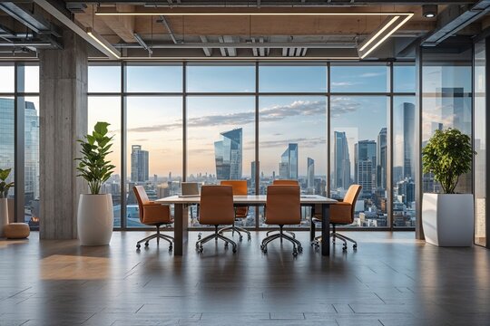 Modern Urban Workspace Integration with Cityscape for Next Generation Business Environments