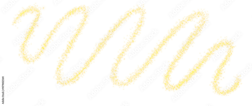 Aufkleber glittering vector dust on a transparent background. golden sparkling lights. christmas holiday glow 