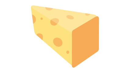 Delicious wedge of cheese so yummy and tempting perfect for your food designs