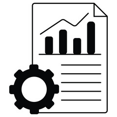 Competitor Analysis Icon. Vector icon design