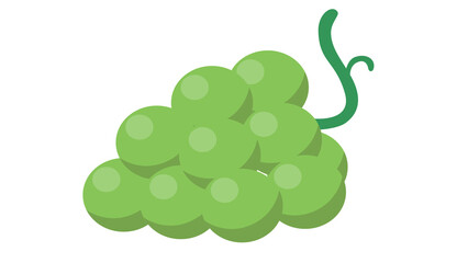 Delightful green grapes juicy and sweet a tempting treat for the eyes