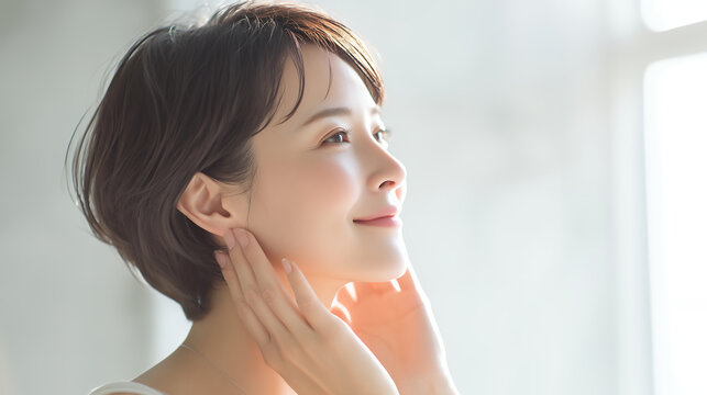 美しいアジア人の女性　美容イメージ
