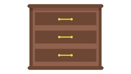 Elegant three drawer wooden chest stylish home decor beautiful design