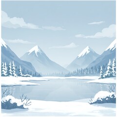 Fototapeta premium Frozen Serenity