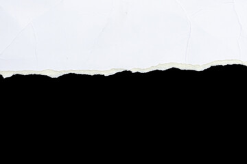 Abstract Texture: Torn Paper on Black Background