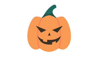 Spooky Halloween pumpkin grinning mischievously perfect for autumn celebrations