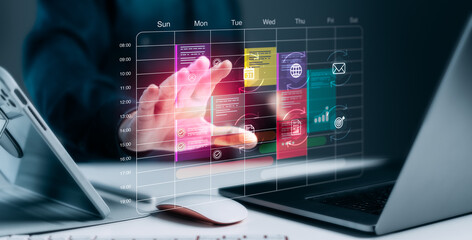 Digital Weekly Schedule for Effective Time and Project Management