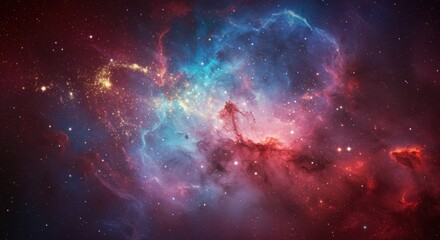 Cosmic Tapestry Swirls of galactic dust starlight illuminate the endless canvas of space