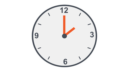 Simple elegant clock design perfect for time management concepts schedule organization and productivity themes