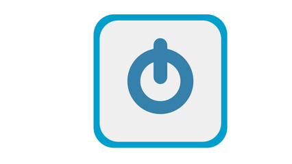 Power button icon design simple modern elegant aesthetic