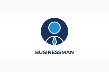 BUSINESSMAN vector, icon or logo sign isolated symbol illustration