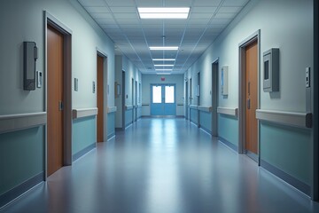 Calm Visualization of a Hidden Corridor in a Medical Setting