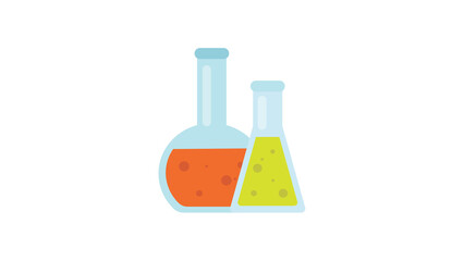 Colorful science beakers bubbling with discovery vibrant experiments in a lab