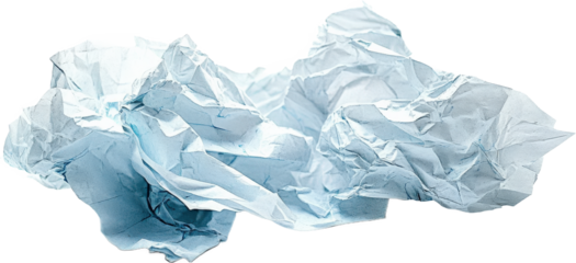 Crumpled Light Blue Paper