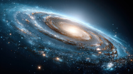 Obraz premium Stunning Spiral Galaxy Image Celestial Wonders of the Cosmos Deep Space Exploration