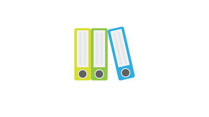 Vibrant Office Folders Efficient Organization Colorful Design