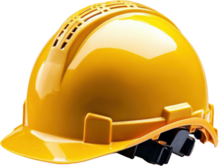 Bright Yellow Safety Hard Hat