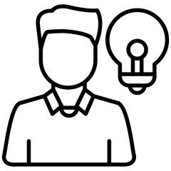 Obraz premium Entrepreneurship Icon Startup and Innovation Symbol