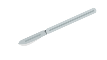 Sterile scalpel sharp precision surgical tool medical illustration design element