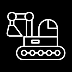 Backhoe icon design