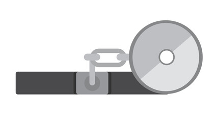 Sleek industrial chain design captivating minimalist aesthetic perfect for tech branding