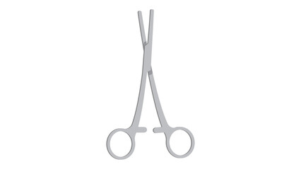 Surgical forceps precision instrument medical tool essential equipment healthcare design sterile icon graphic illustration