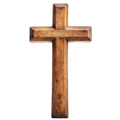Wooden Cross Symbolizing Faith and Spirituality in Religious Contexts
