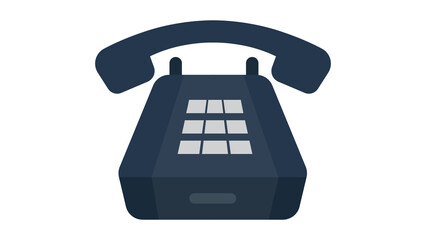 Retro landline phone stylish design perfect for communication concepts classic elegance