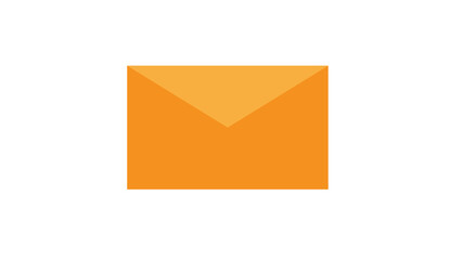 Vibrant orange envelope design perfect for communication concepts showcasing modern messaging style elegance and simplicity