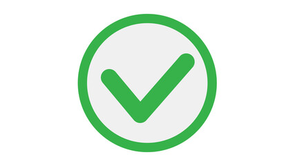 Green checkmark symbol success approval positive affirmation bright vibrant