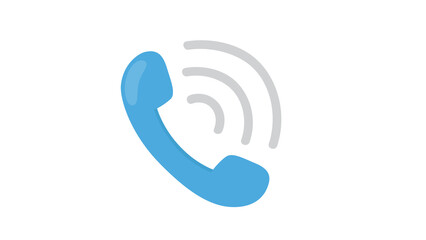 Vibrant blue phone icon perfect for communication apps websites and digital projects  Stylish design fresh and modern