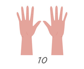 Silhouette hand illustration with black palm showing different gestures like thumb up pointer love sign flat vector icon collection communication cartoon concept white background

