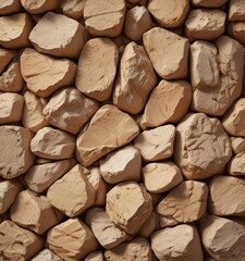 Warm beige rock wall, abstract texture  Natural earthy tones , image, design, texture
