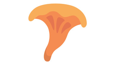 Vibrant orange chanterelle mushroom design perfect for autumn themes nature illustrations and culinary projects