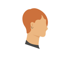Modern profile vector set with isolated avatar characters for social web business use including man woman face group silhouette portrait icon style hair user communication default

