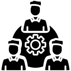 Cooperative Icon Mutual Business Relationship Symbol