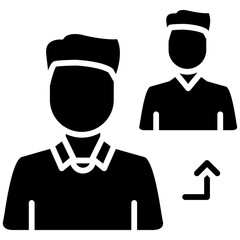Delegation Icon Leadership and Responsibility Symbol