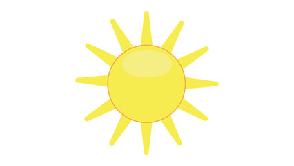 Bright cheerful sun summer vibes happy design element perfect for your project