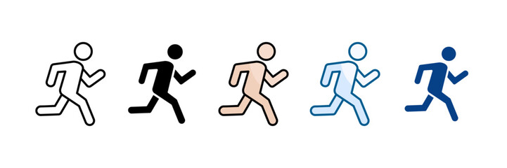 Exercise Icon Set Multiple Style Collection