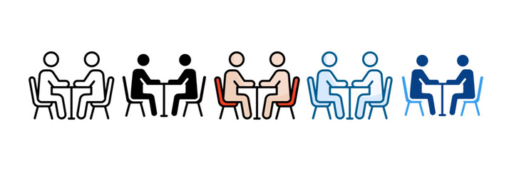 Meeting Icon Set Multiple Style Collection