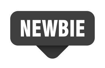 newbie sticker. newbie sign on transparent background