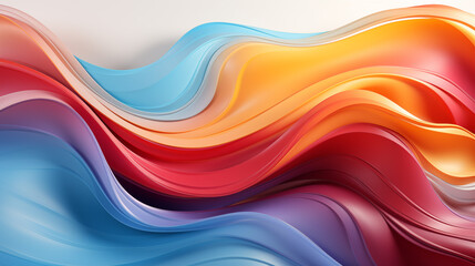 Obraz premium abstract colorful wave background art design