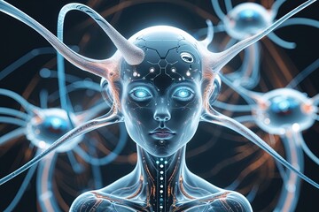 Ethereal Matrix Living Design Surreal Abstract Technology Concept