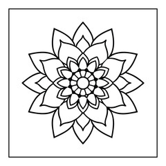 Fototapeta premium Easy Mandala Drawing 