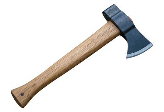 An Axe Cut Out Isolated on Transparent Background.