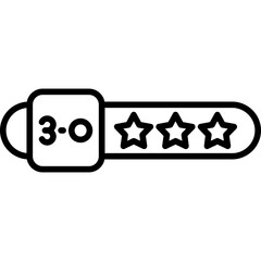 Stars Rating Icon Customer Feedback Symbol
