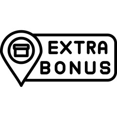 Extra Bonus Icon Reward Incentive Symbol
