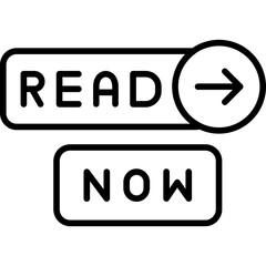 Read Now Icon Quick Content Access Button