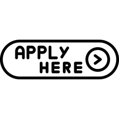 Apply Here Icon Job or Form Submission CTA